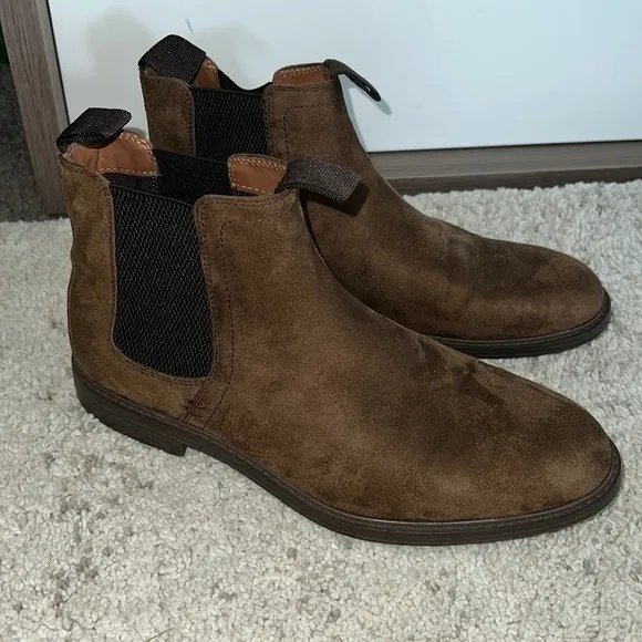 H&amp;M Suede Chelsea Boots Size 42 or 9