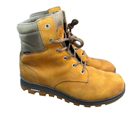 Hanwag Men's Leather Hiking Boots Size 9.5 US Michelin Sole Padded Collar.