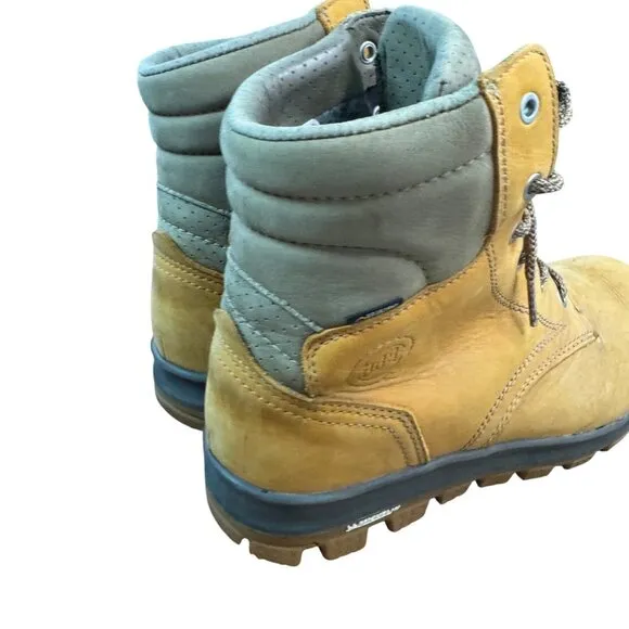 Hanwag Men's Leather Hiking Boots Size 9.5 US Michelin Sole Padded Collar.
