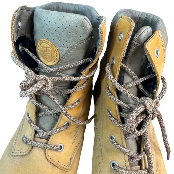 Hanwag Men's Leather Hiking Boots Size 9.5 US Michelin Sole Padded Collar.
