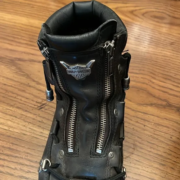 Harley Davidson Brake light motorcycle boots, round toe, size 10 1/2
