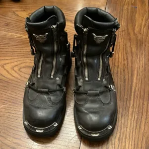 Harley Davidson Brake light motorcycle boots, round toe, size 10 1/2