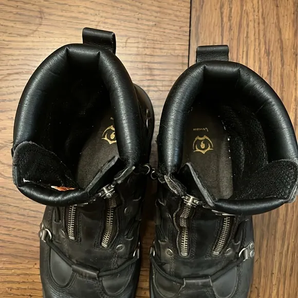 Harley Davidson Brake light motorcycle boots, round toe, size 10 1/2