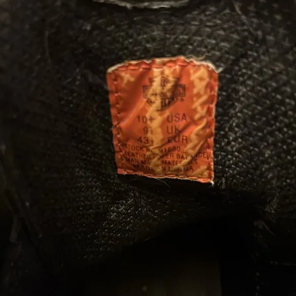 Harley Davidson Brake light motorcycle boots, round toe, size 10 1/2