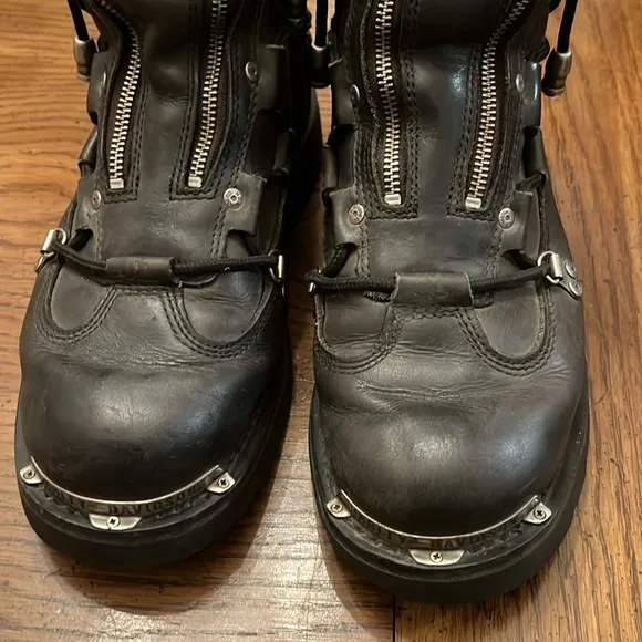 Harley Davidson Brake light motorcycle boots, round toe, size 10 1/2