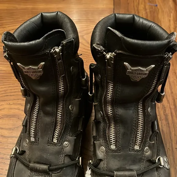 Harley Davidson Brake light motorcycle boots, round toe, size 10 1/2