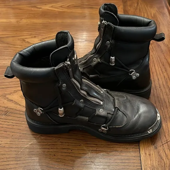 Harley Davidson Brake light motorcycle boots, round toe, size 10 1/2