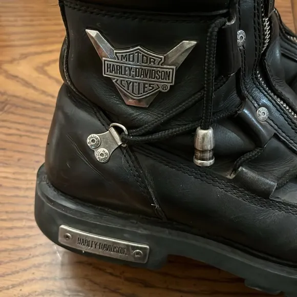 Harley Davidson Brake light motorcycle boots, round toe, size 10 1/2