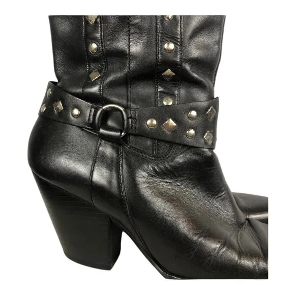 Harley-Davidson ladies strut leather Boots 12&quot; height size 8.5