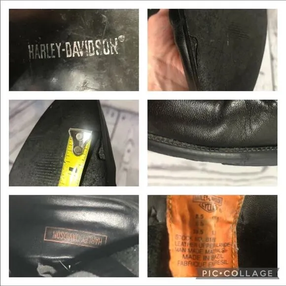 Harley-Davidson ladies strut leather Boots 12&quot; height size 8.5