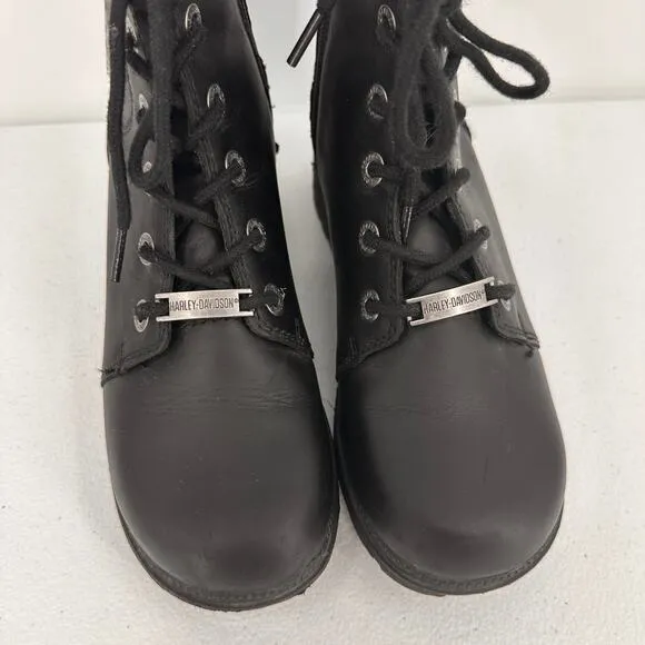 Harley-Davidson Women's Cynwood 5-Inch Black Riding Boots Size 8