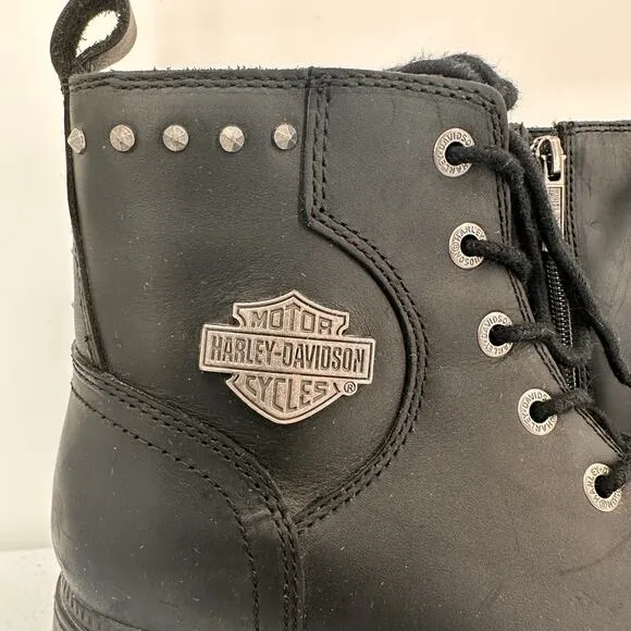 Harley-Davidson Women's Cynwood 5-Inch Black Riding Boots Size 8