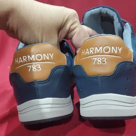 Harmony 783 Blue Sneakers with Suede Upper and Sporty Design