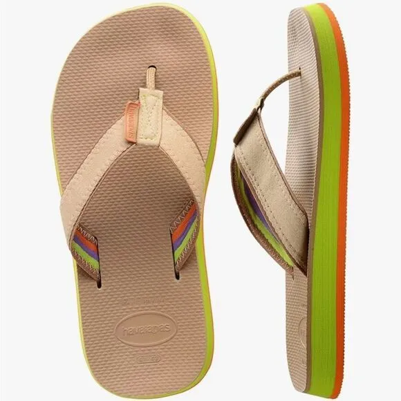 Havaianas Men's Urban Fusion II Sandal - Rose Gold-Size 9/10 NWT