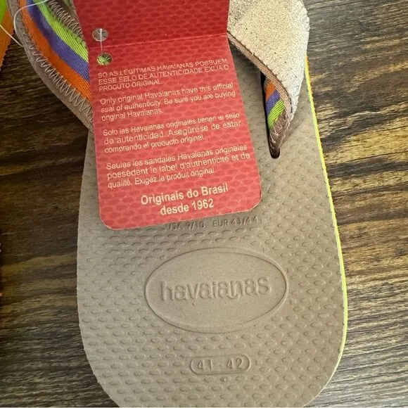 Havaianas Men's Urban Fusion II Sandal - Rose Gold-Size 9/10 NWT