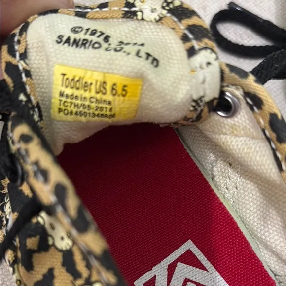 Hello kitty, leopard print, vans sneakers