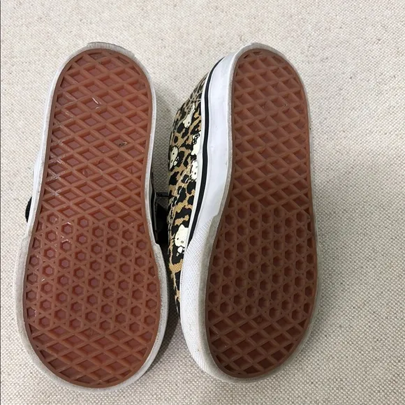 Hello kitty, leopard print, vans sneakers