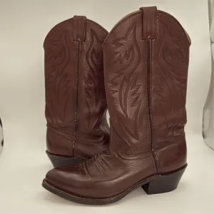 HERITAGE WEST - Vintage Cowboy Brown leather Rodeo western boots USA size‎ 8D