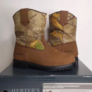 'HERTER'S' LEATHER CAMO YOUTH HUNTING BOOTS
