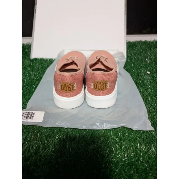 Hey Dude Conway Craft Pink Sneakers Women's Size 10 NWT No Box