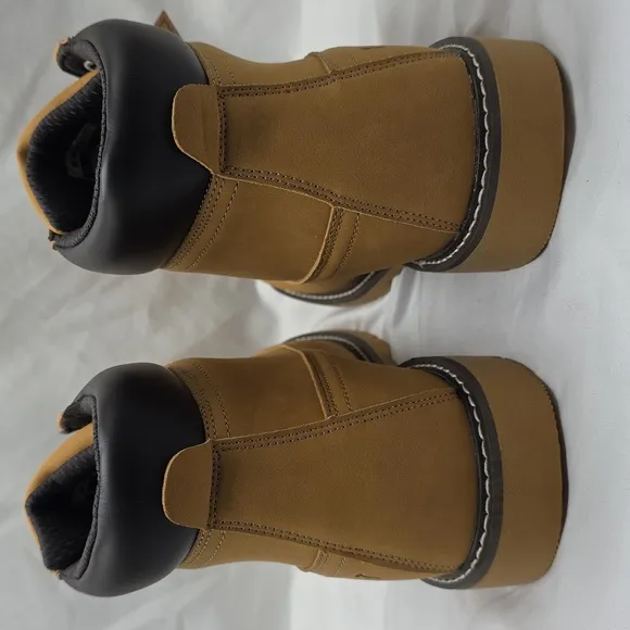 HI-TEC REZNOR 6 IN SOFT TOE DURABLE GRIP TAN BLACK WORK BOOTS NEW IN BOX MENS 12