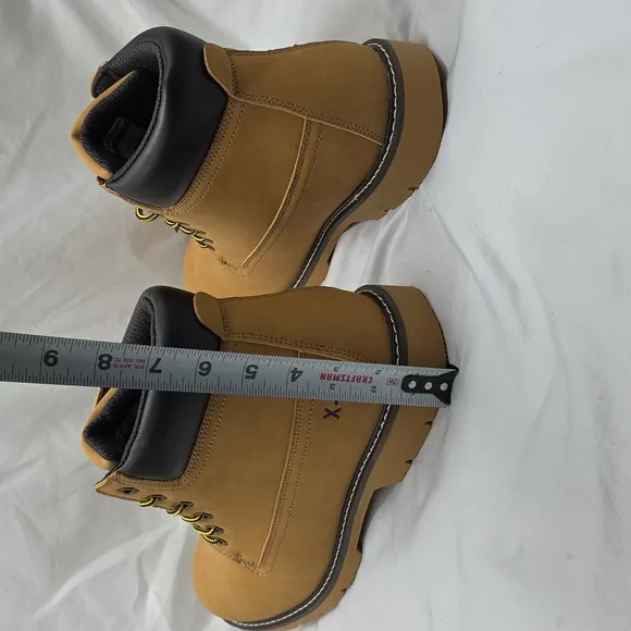 HI-TEC REZNOR 6 IN SOFT TOE DURABLE GRIP TAN BLACK WORK BOOTS NEW IN BOX MENS 12