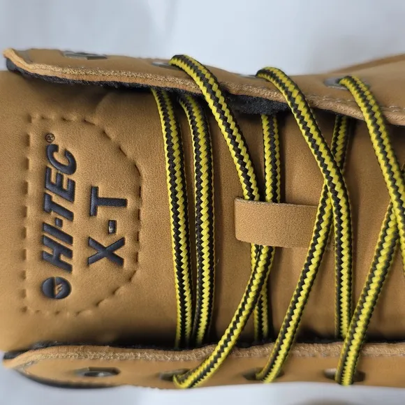 HI-TEC REZNOR 6 IN SOFT TOE DURABLE GRIP TAN BLACK WORK BOOTS NEW IN BOX MENS 12