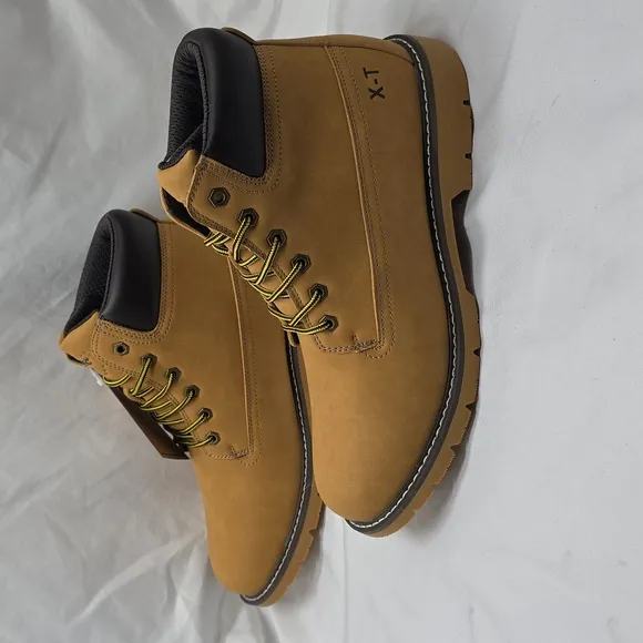 HI-TEC REZNOR 6 IN SOFT TOE DURABLE GRIP TAN BLACK WORK BOOTS NEW IN BOX MENS 12