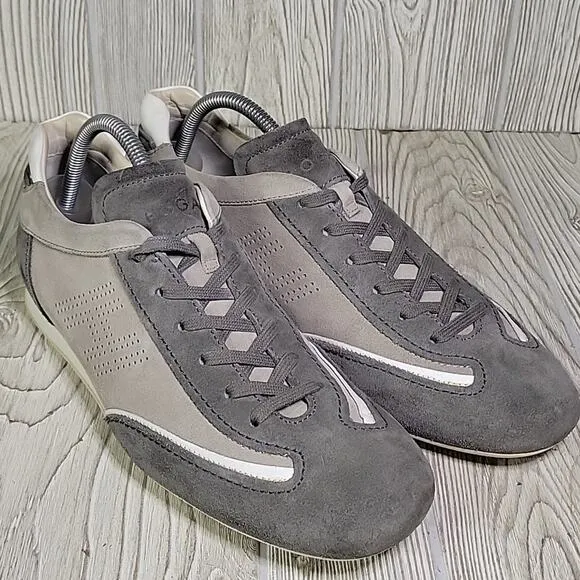 Hogan Olympia Grey Suede Sneakers Mens Size 9