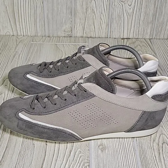 Hogan Olympia Grey Suede Sneakers Mens Size 9