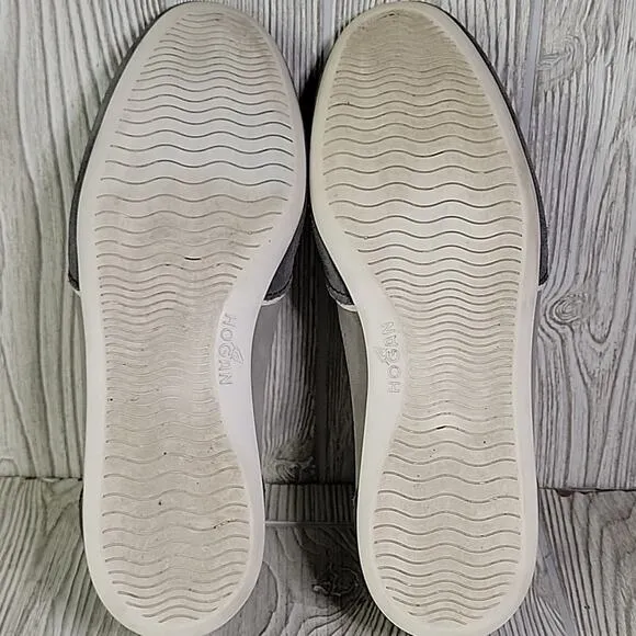 Hogan Olympia Grey Suede Sneakers Mens Size 9