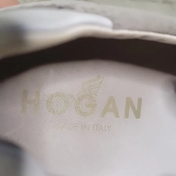 Hogan Olympia Grey Suede Sneakers Mens Size 9