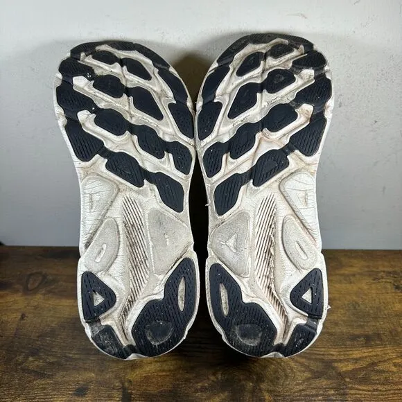 Hoka‎ Clifton 9 Black White 1127895 BWHT Shoes Sneakers Men's Size 11.5 D