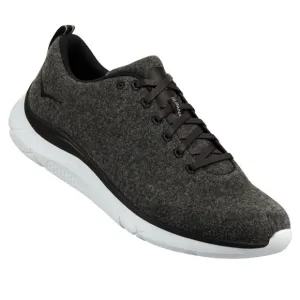 HOKA MEN'S Hupana Flow Wool Versatile Sneakers Size 9.5 Dark Grey