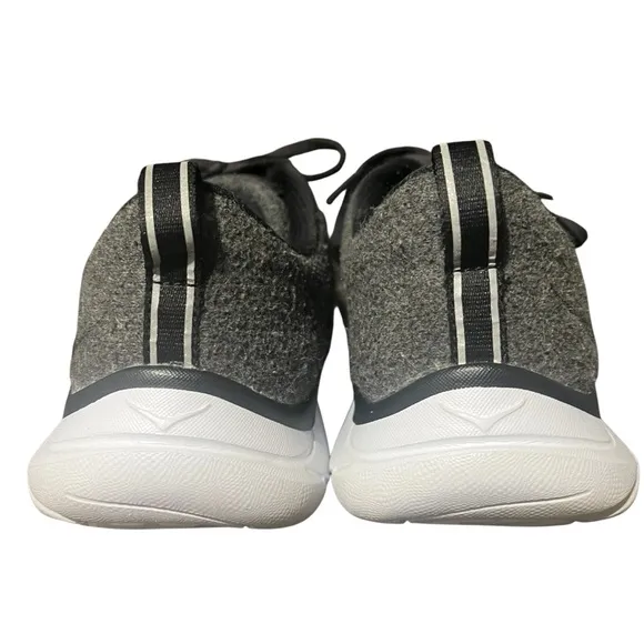 HOKA MEN'S Hupana Flow Wool Versatile Sneakers Size 9.5 Dark Grey