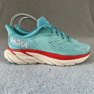 Hoka One One Shoes Womens 5 Blue Clifton 8 Running Athletic Sneakers 1119394