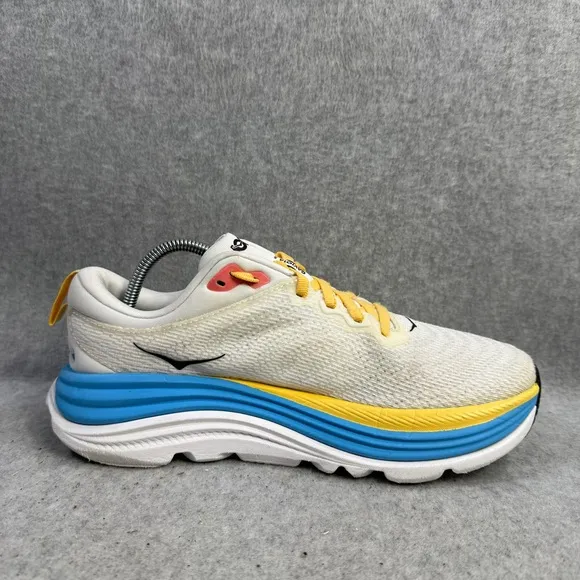 Hoka One One Womens Shoes Size 7.5 Gaviota 5 White Athletic Running Sneakers