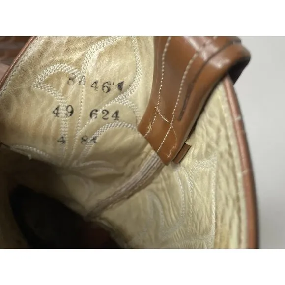 HONDO BROWN WESTERN Men’s BOOTS Genuine Leather 9D