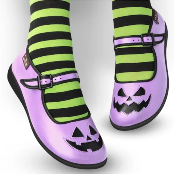 Hot Chocolate Design Chocolaticas: Halloween Flats: Purple Women's Size 39 8.5