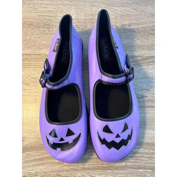Hot Chocolate Design Chocolaticas: Halloween Flats: Purple Women's Size 39 8.5