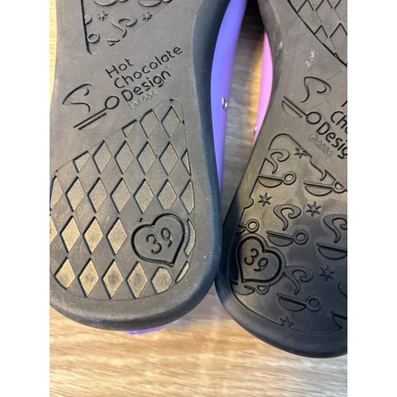 Hot Chocolate Design Chocolaticas: Halloween Flats: Purple Women's Size 39 8.5