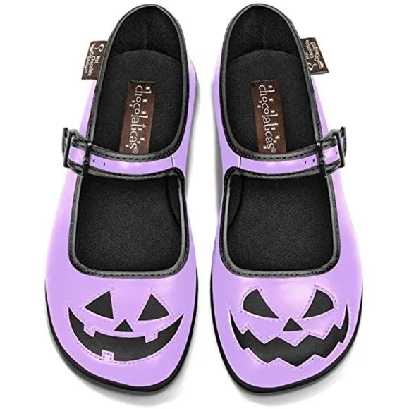Hot Chocolate Design Chocolaticas: Halloween Flats: Purple Women's Size 39 8.5