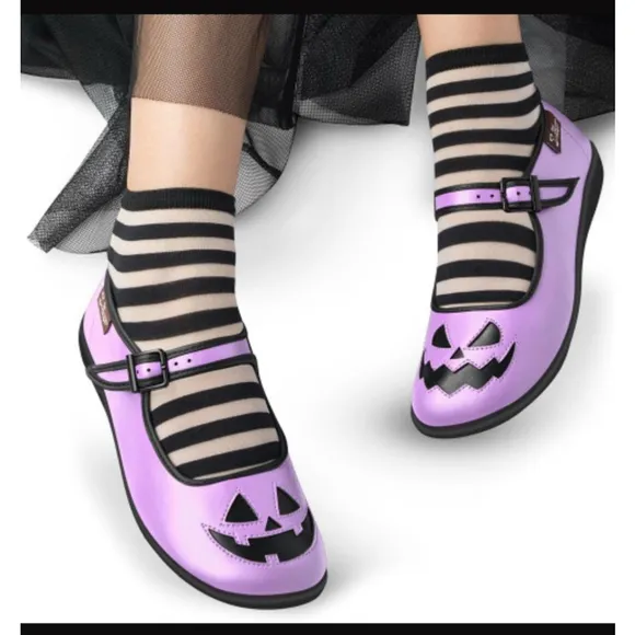 Hot Chocolate Design Chocolaticas: Halloween Flats: Purple Women's Size 39 8.5