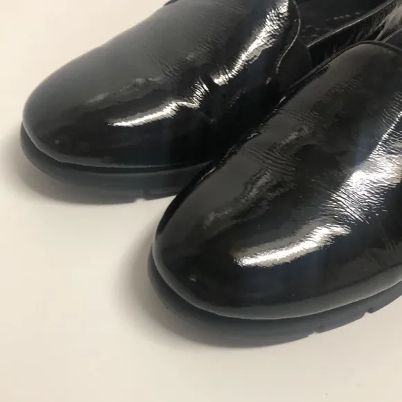 Hotter black patent leather loafers!!