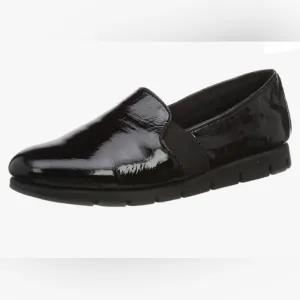 Hotter black patent leather loafers!!
