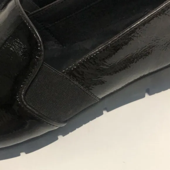 Hotter black patent leather loafers!!