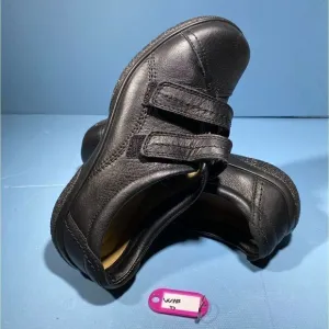 hotter womens &quot;leap&quot; leather hook and loop adjustible loafers. Size 5