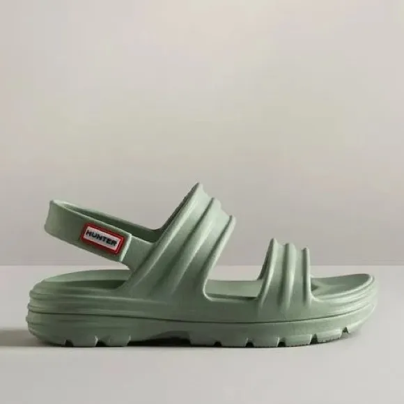 HUNTER Bloom Algae Foam Sandals in Sweet Gale Green, Size 11 New in Box