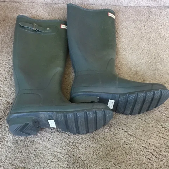 Hunter Women's Green Rain Boots Size 8