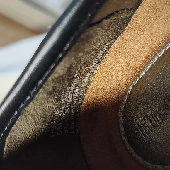 Hush Puppies brand black loafers